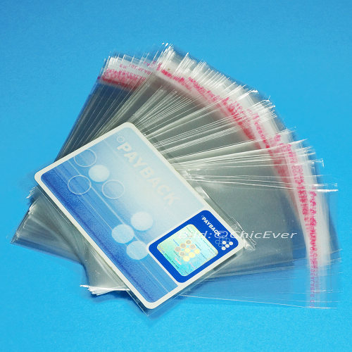 1000x praktische selbstklebende OPP Tütchen 5x13cm+Klappe 2cm, Beutel, Tüten, Adhäsionsverschlussbeutel, Verpackung, transparent